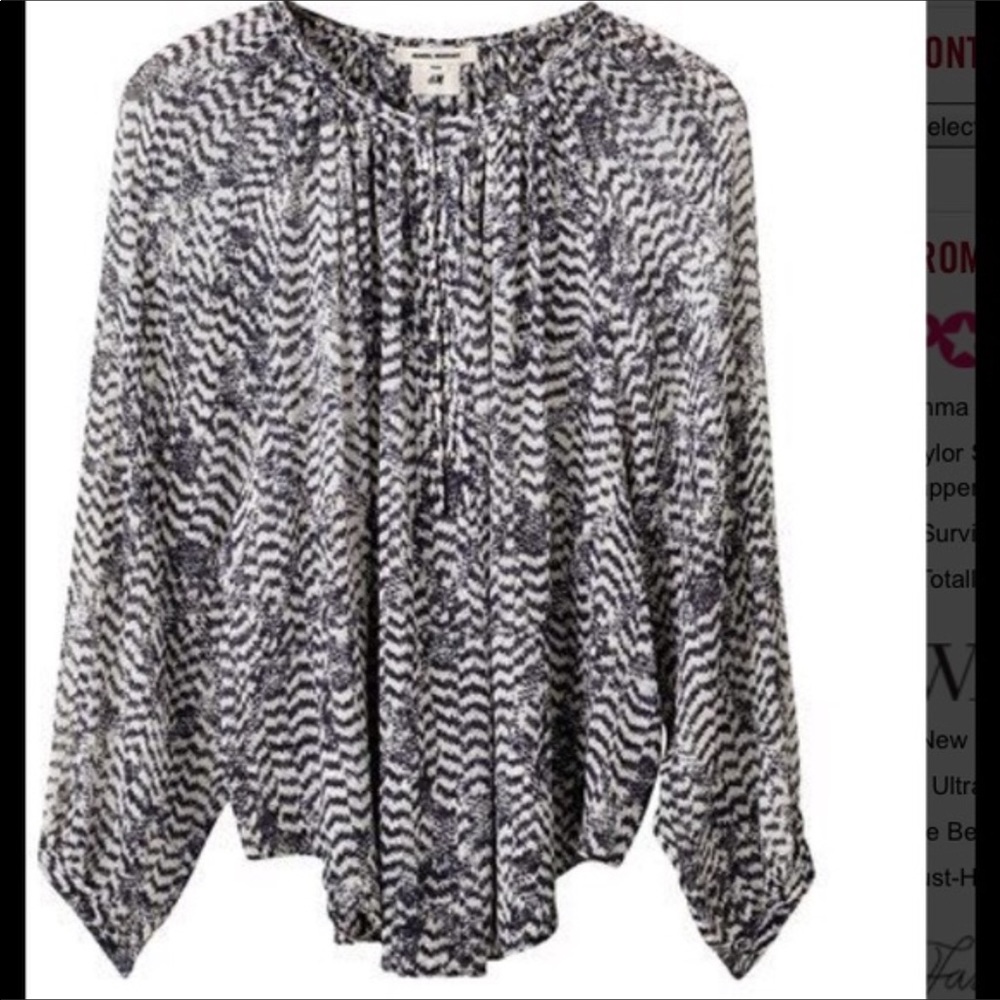 Isabel Marant pour H & M silk blouse, size 6